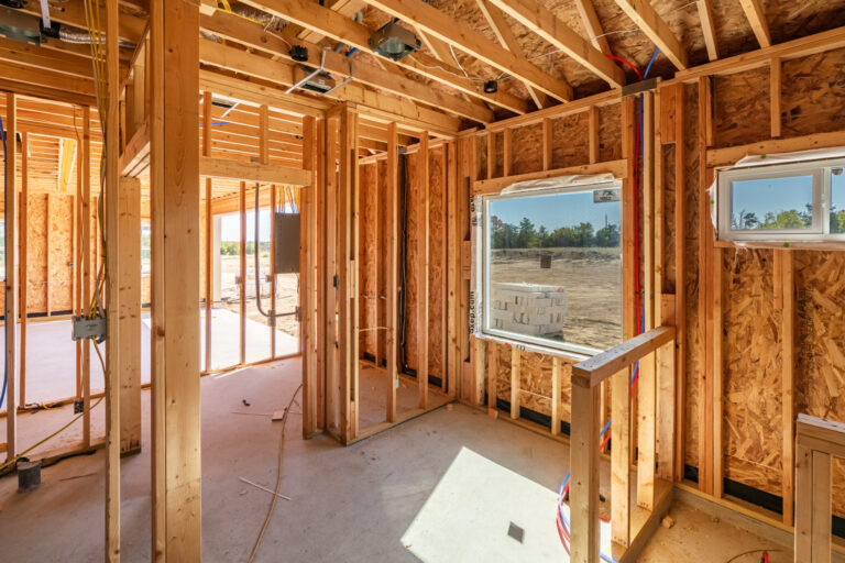 Framed out walls
